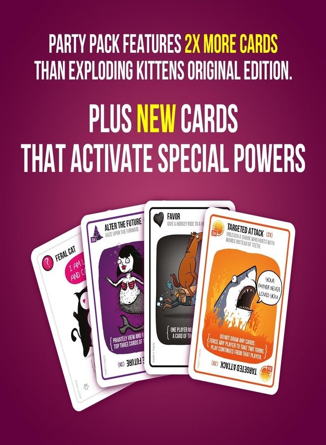 Tickles Exploding Kittens Party, Family and Adult Card Game (Ages: 7 Year & Up; Players: 2-10) - Image 2